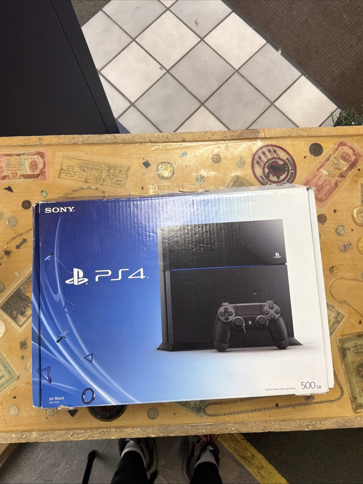 Sony Playstation 4 Black Console 500GB CUH-1001A w/ 3 Controllers & Power Cord