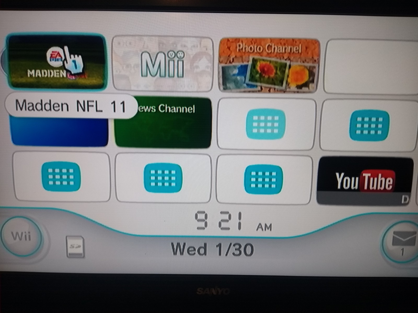 Nintendo Wii Console Bundle Blue Tested Working See Pictures For Details