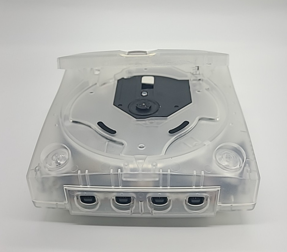 Sega Dreamcast Console System Bundle Clear Case & New Clock Battery HKT-3020