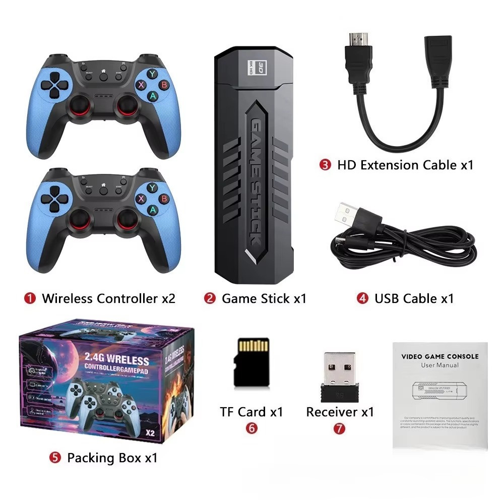 X2 Retro Game Console 4K HD with 40000+ Games, 30+ Emulators & 2 Controllers