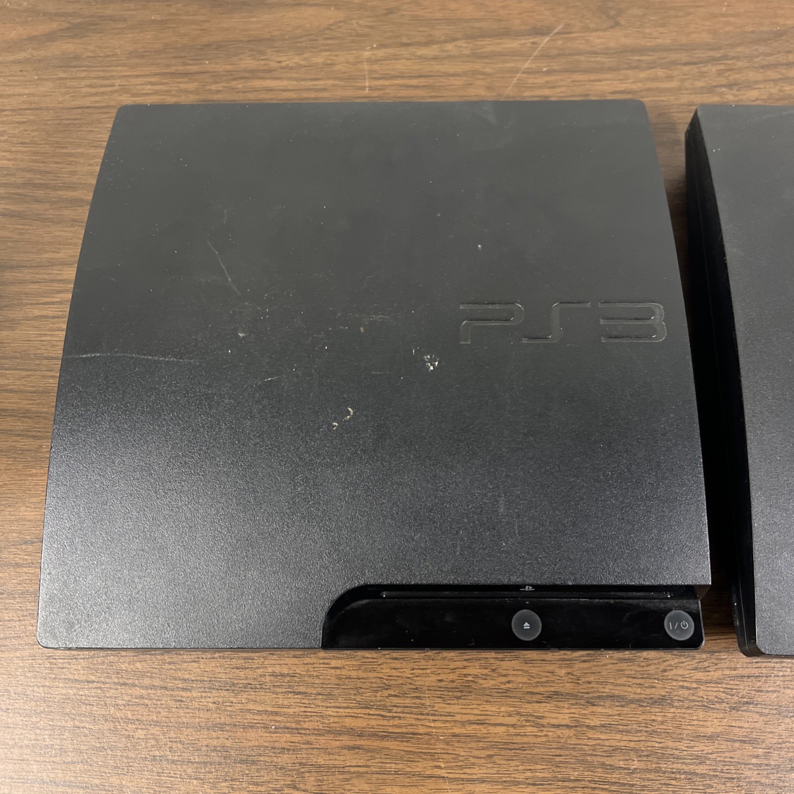 Lot Of 2 Broken Sony PlayStation 3 PS3 Slim CECH-3001 Consoles For Parts/Repair