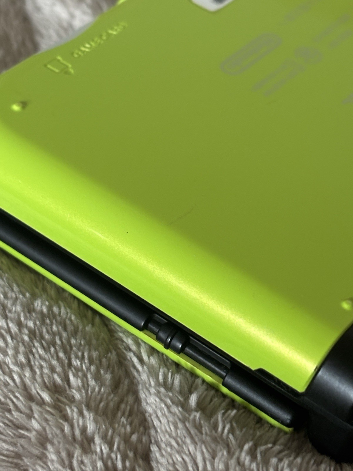 Nintendo New 3DS LL XL Lime Black Console Tested Working Charger Japanese