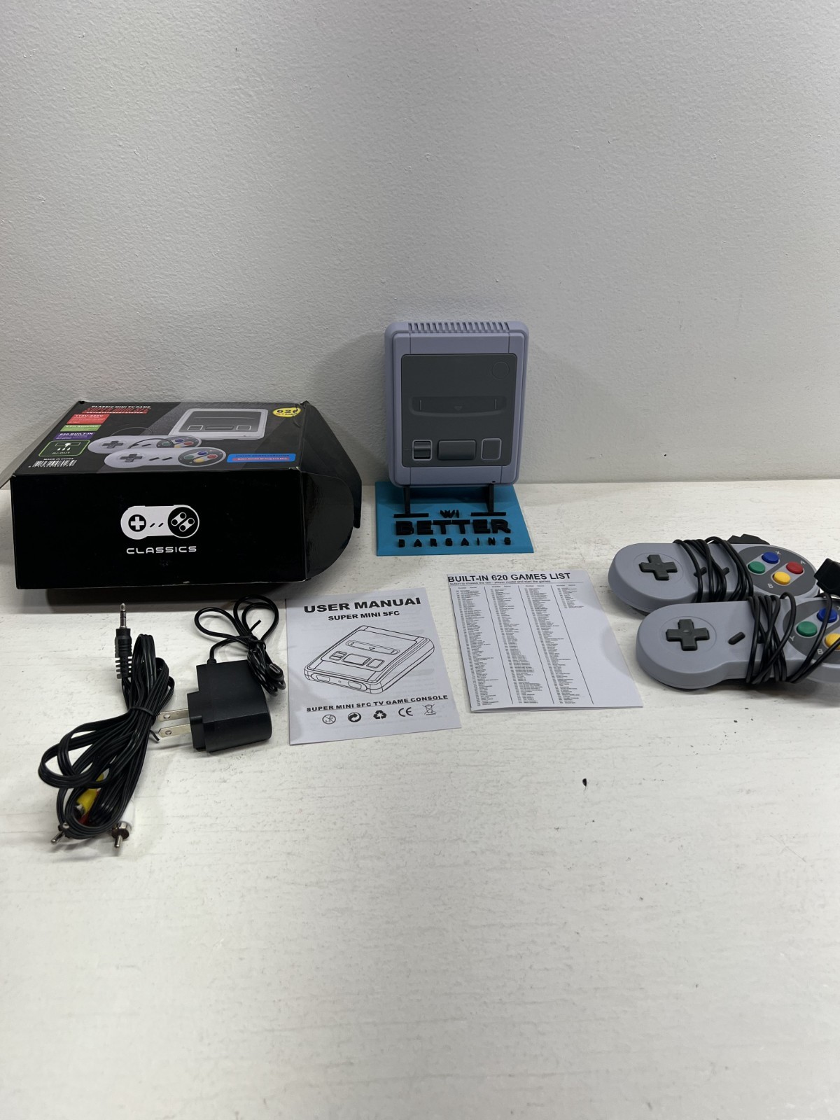 NEW CLASSIC MINI TV GAME SUPER MINI SFC ENTERTAINMENT SYSTEM- *Pre-Owned*