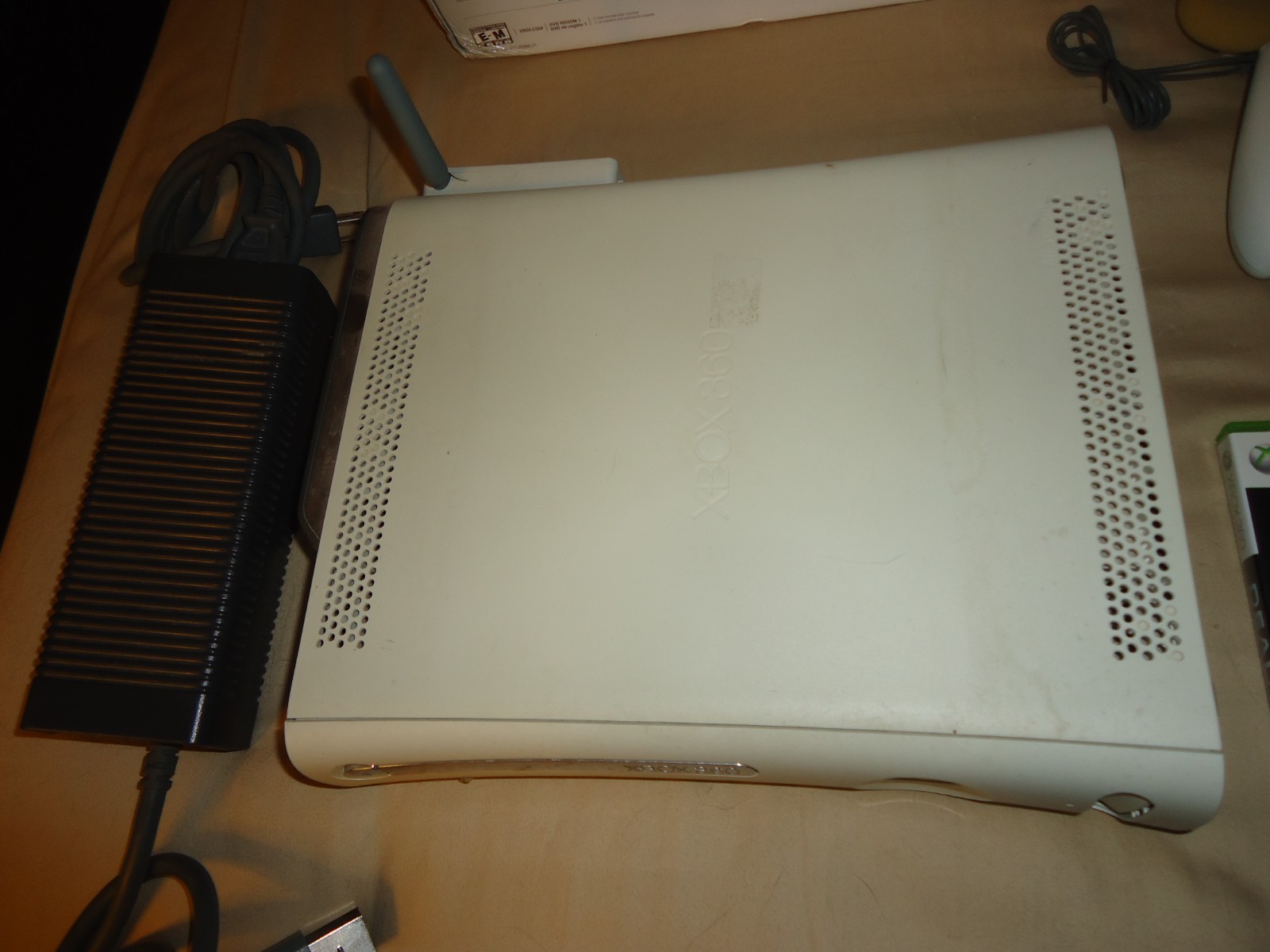 Xbox 360 with rare HD DVD Player external disc drive w/system Boxed Dead Space 2