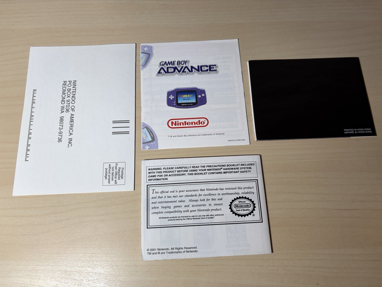 Nintendo GameBoy Advance GBA Pink – 100% Complete Batteries – MINT – Open Box
