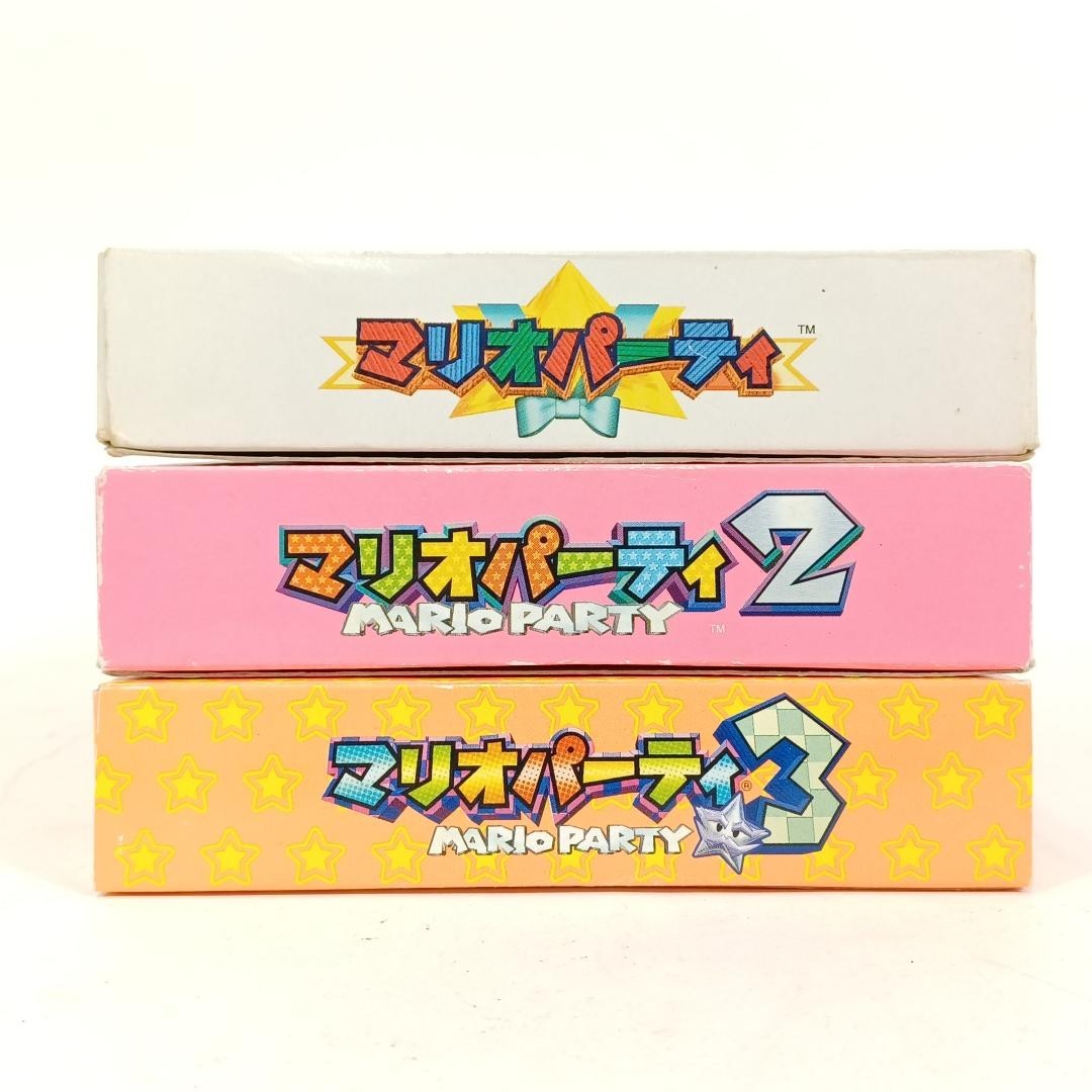 Mario Party 1 2 3 Trilogy Nintendo 64 N64 Japan CIB Complete with Box & Manual