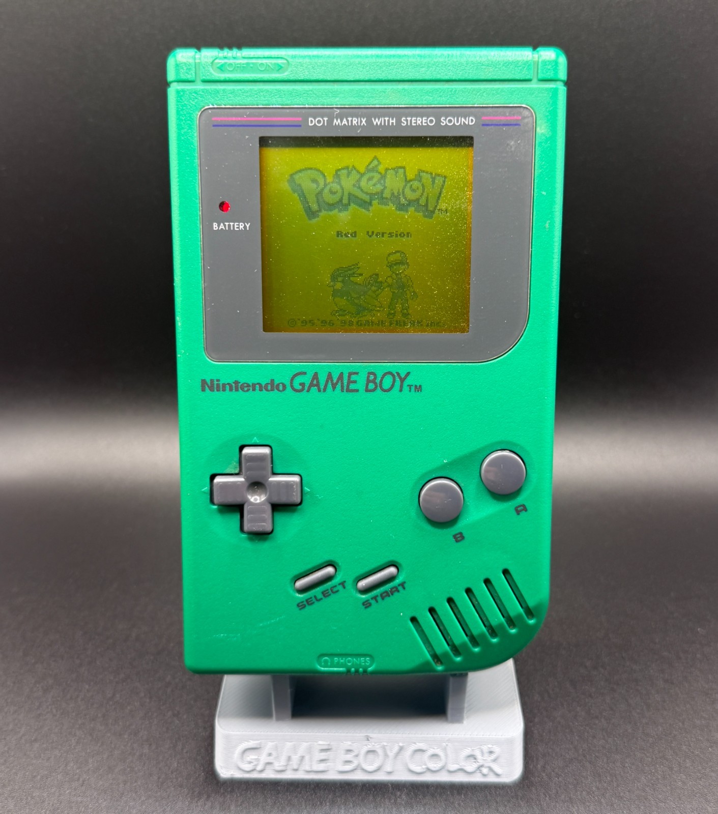 Nintendo Game Boy DMG-01 Original Console Green Play It Loud Edition Authentic