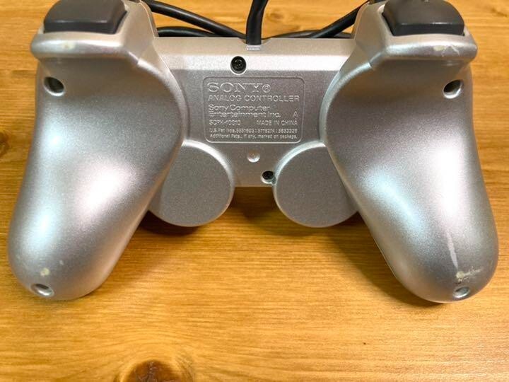 PlayStation 2 Satin Silver SCPH-50000 TSS ps2 sony W/ Controller Cable Adapter