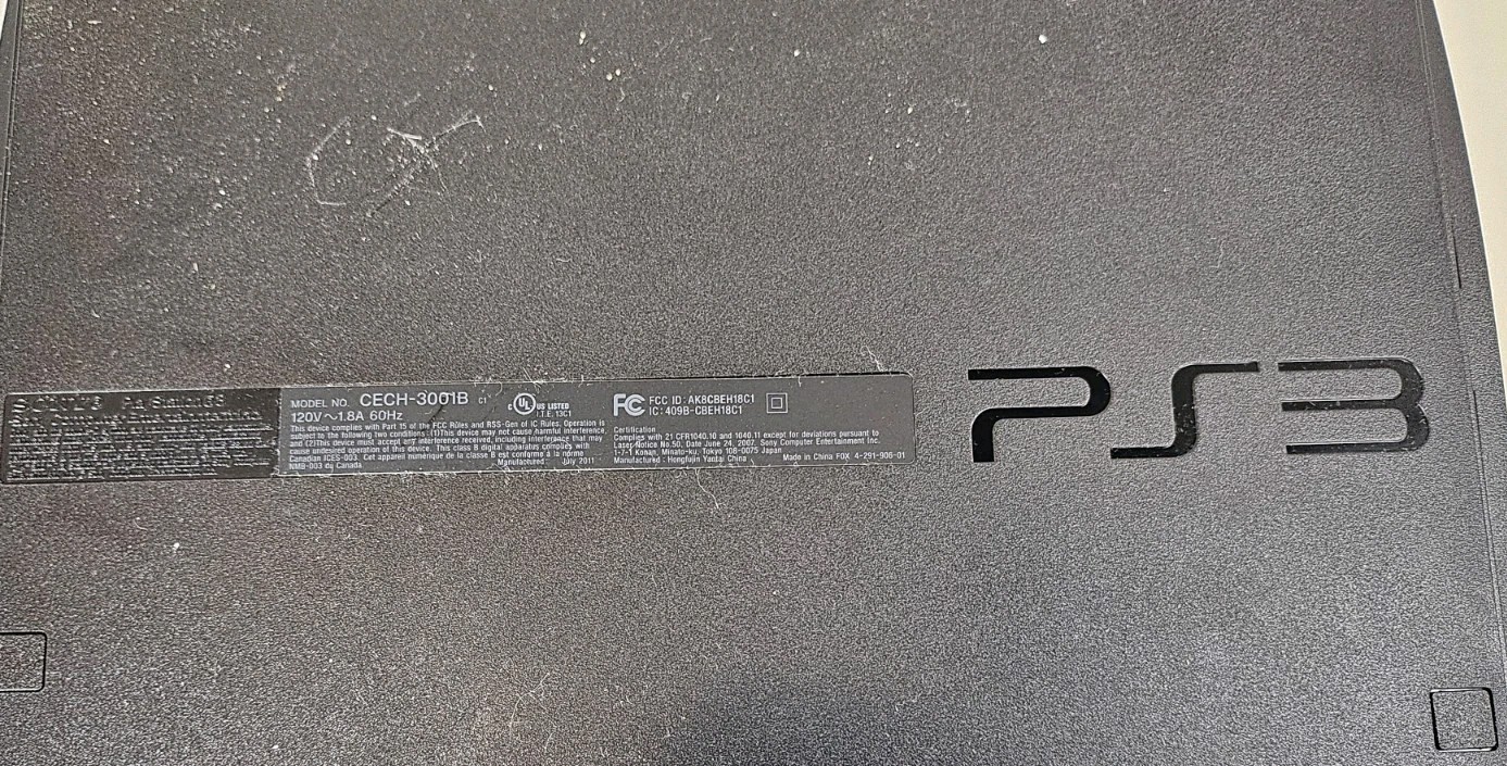Sony PS3 3 Console CECH-3001B +Remote+ New Game Controller+Cables+3Games