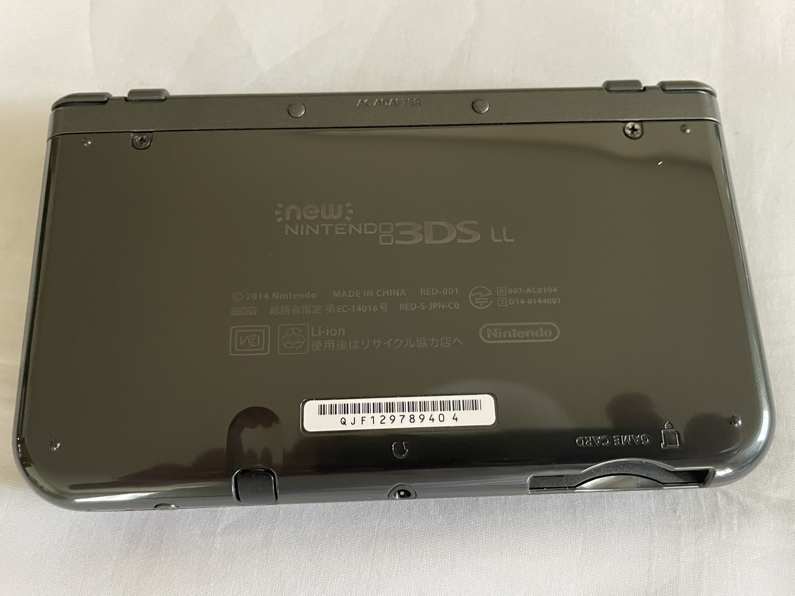 Nintendo New 3DS XL Metallic Black NTSC-J JPN Console Box Charger #046 z#127