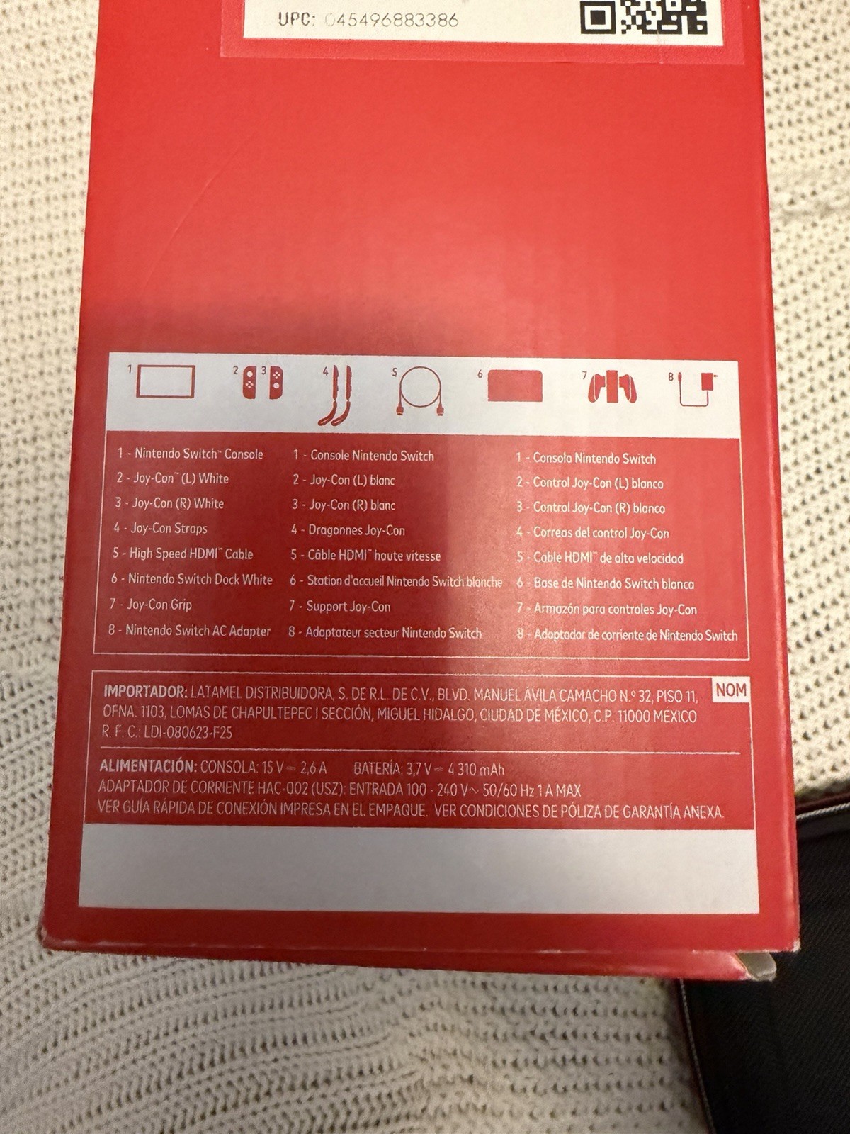 Nintendo Switch OLED Model HEG-001 Handheld Console – 64GB – White