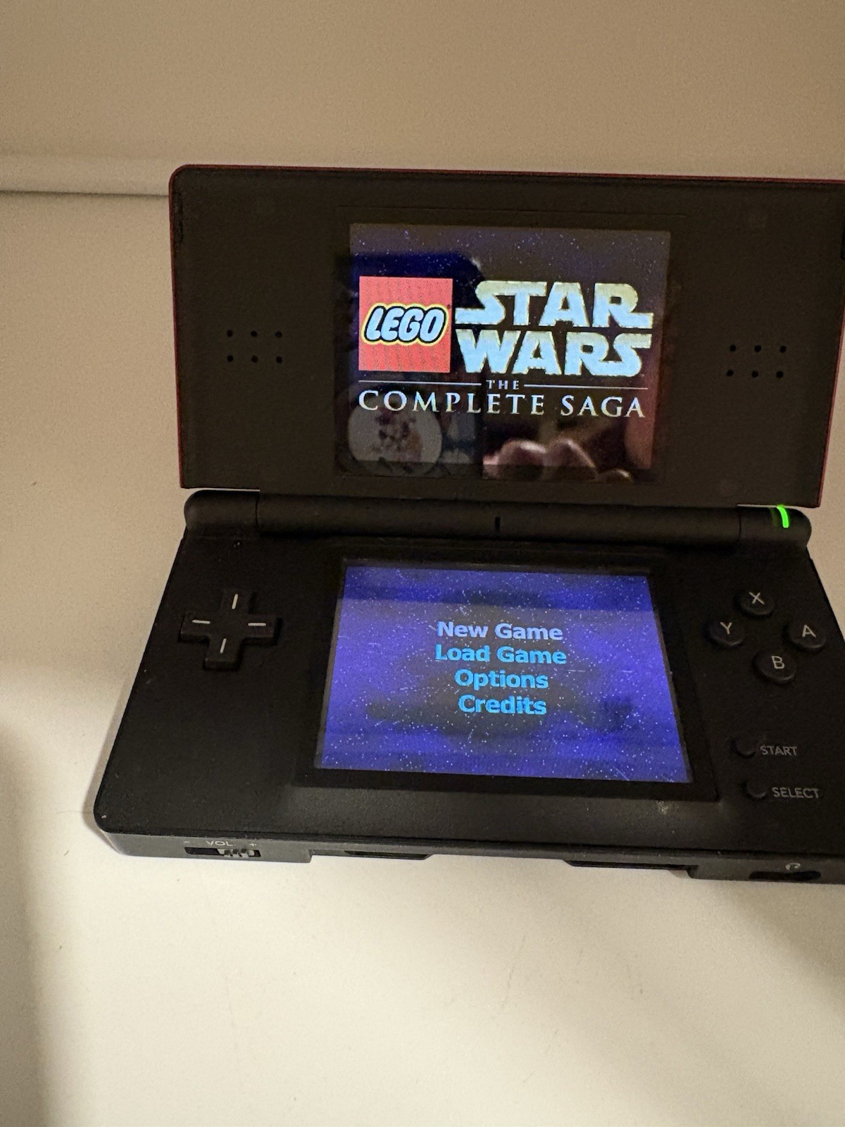 Nintendo DS Lite Crimson Handheld System – Red/Black, LEGO SW, And Carrying Case