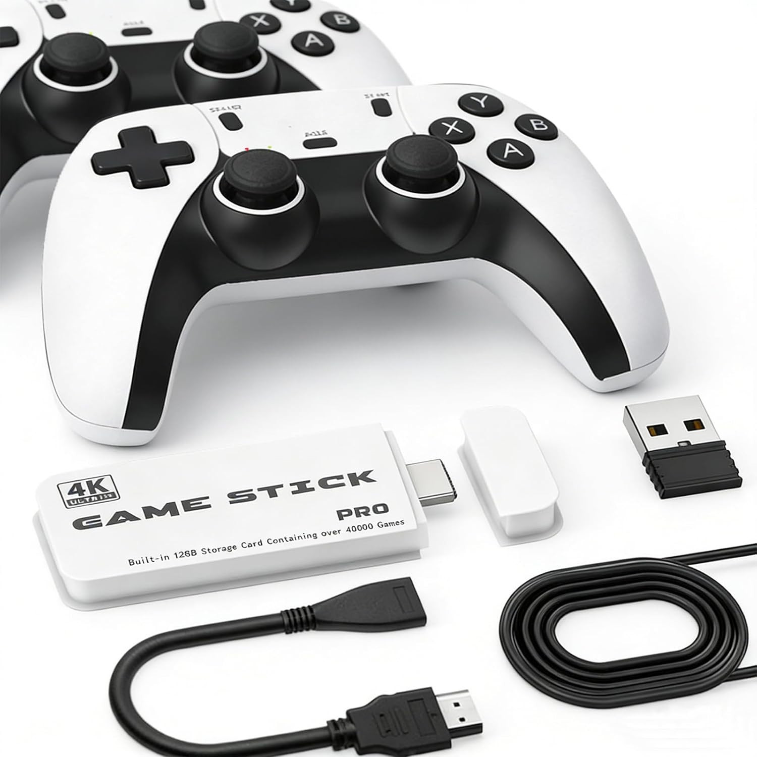 2026 M15 Retro Game Stick Pro, 128G, Retro Gaming Console, Plug & Play for TV Vi