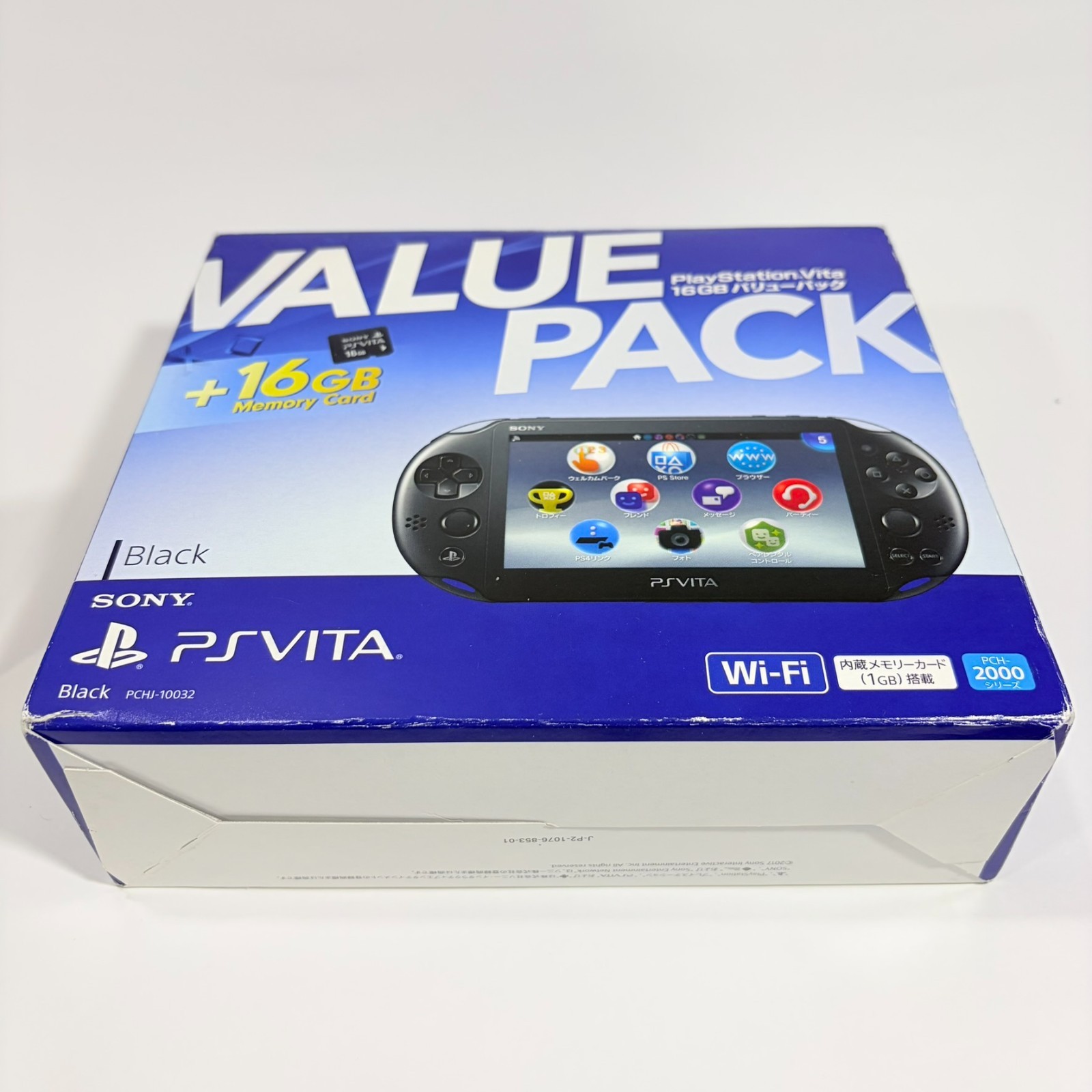 [Near Mint] Sony PS Vita PCH-2000 Black Value Pack 16GB Memory Card Boxed Japan
