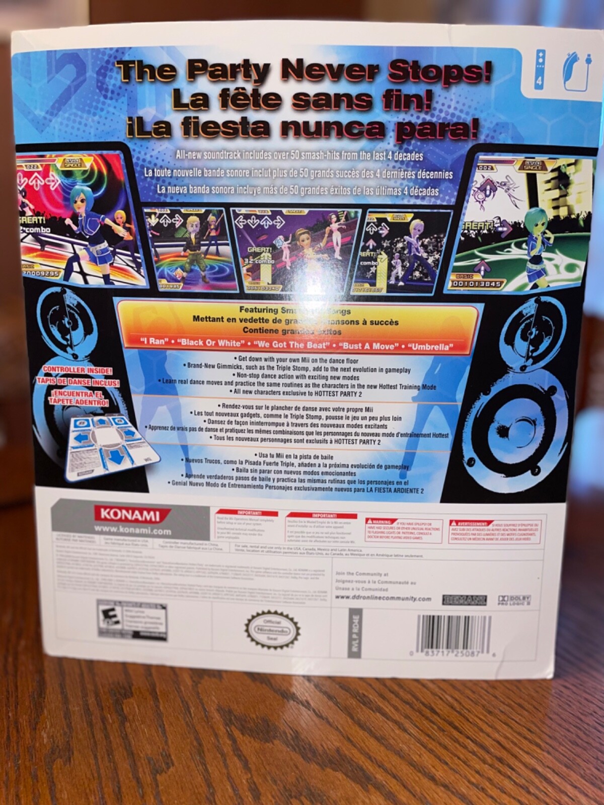 Nintendo Wii Dance Dance Revolution Hottest Party 2 – dance mat with game