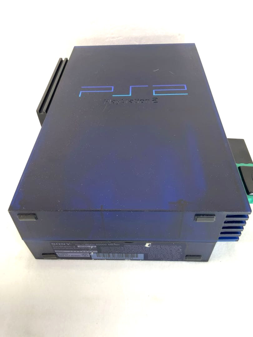 Sony Playstation2 SCPH-50000 Midnight Blue Console w/ Controller, Remote Control