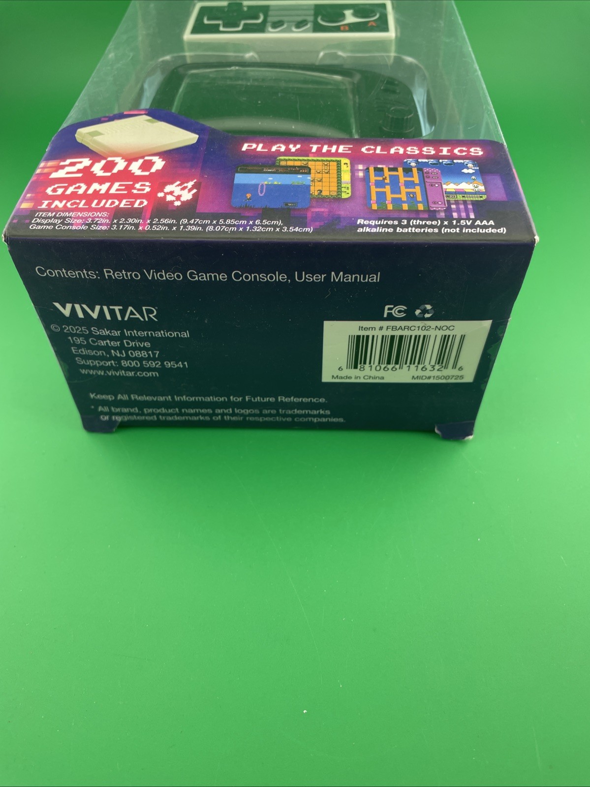 Vivitar Retro Mini Video Game Console 200 Games Included Mini TV