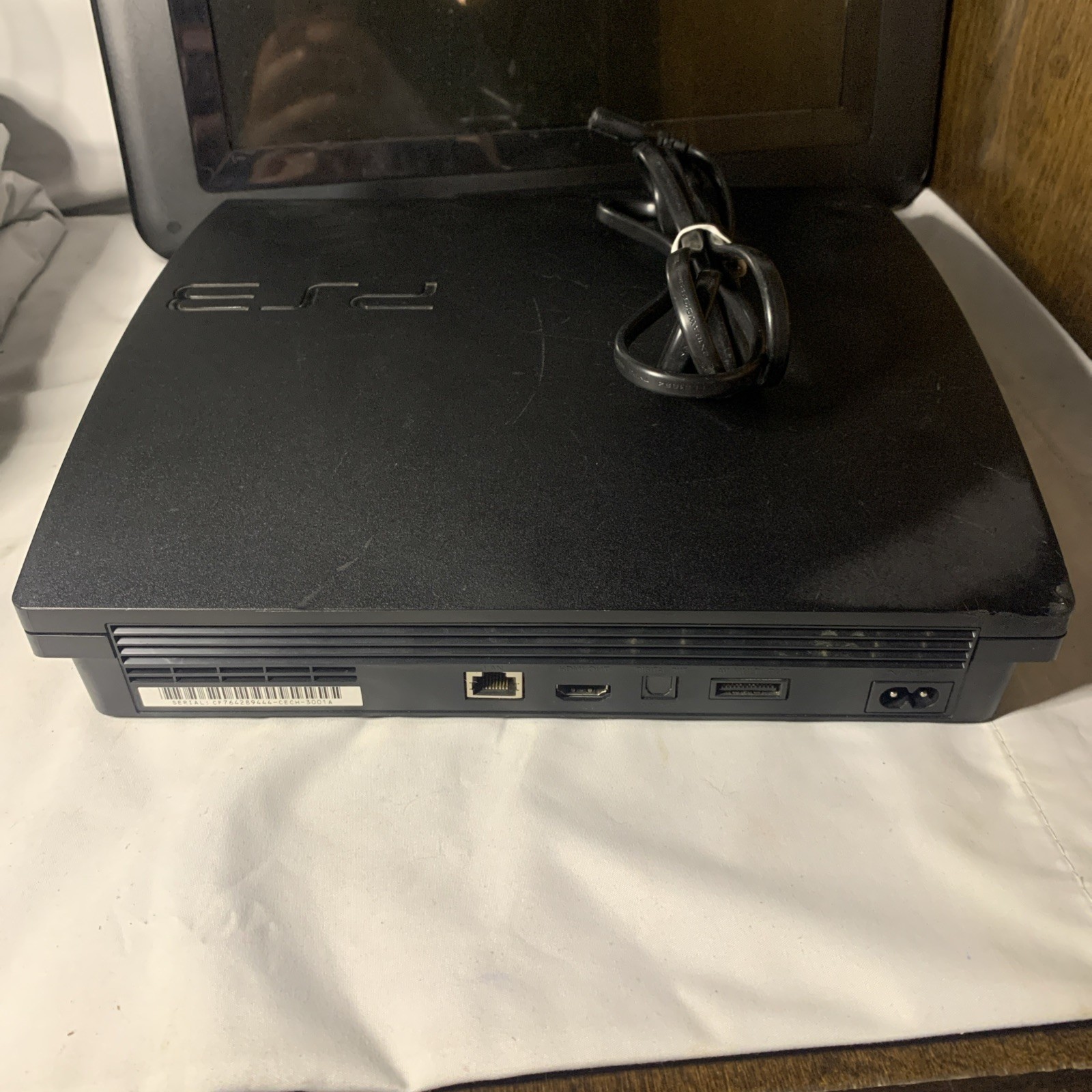 Sony PlayStation 3 Slim 160GB Console Only 3001A FW 4.81 Not Reading Games