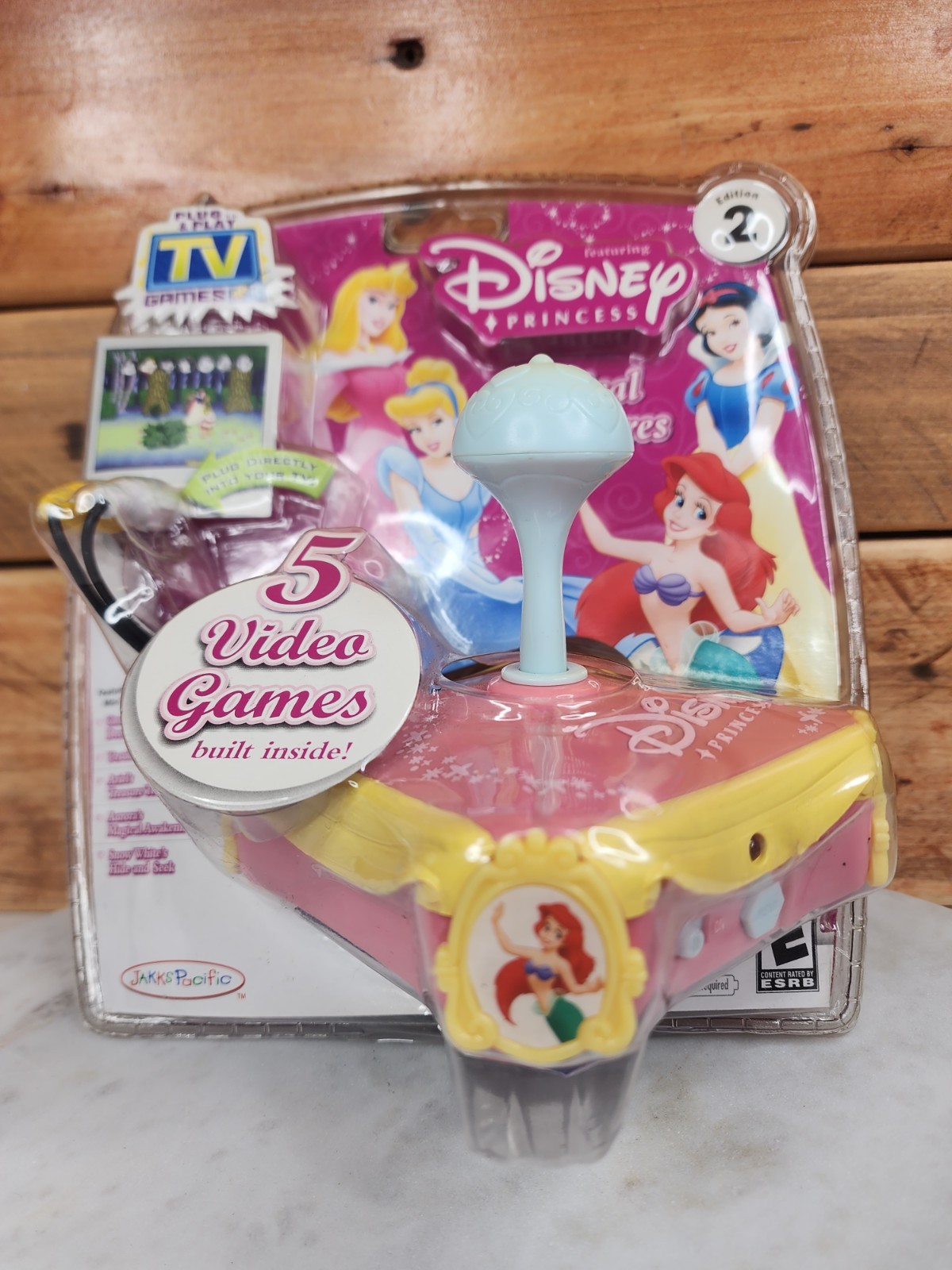 2006 Jakks Disney Princess Magical Adventures 2nd Ed. Plug & Play TV w/ 5 Games