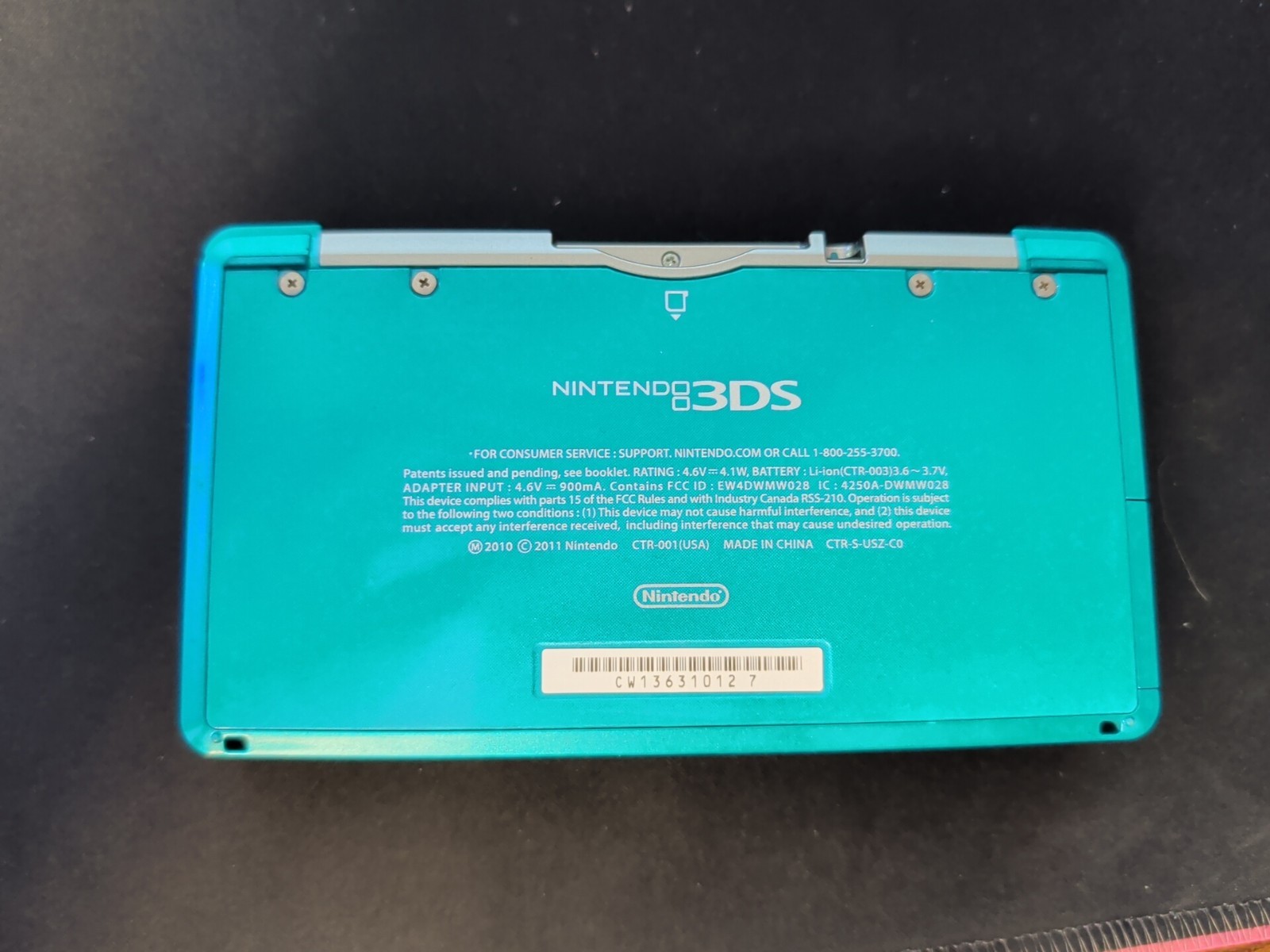 Nintendo 3DS Handheld System – Aqua Blue