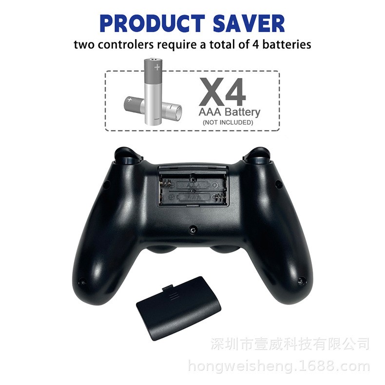 X2 Blue Retro Game Console Wireless TV Stick Dual Controller HDMI Plug