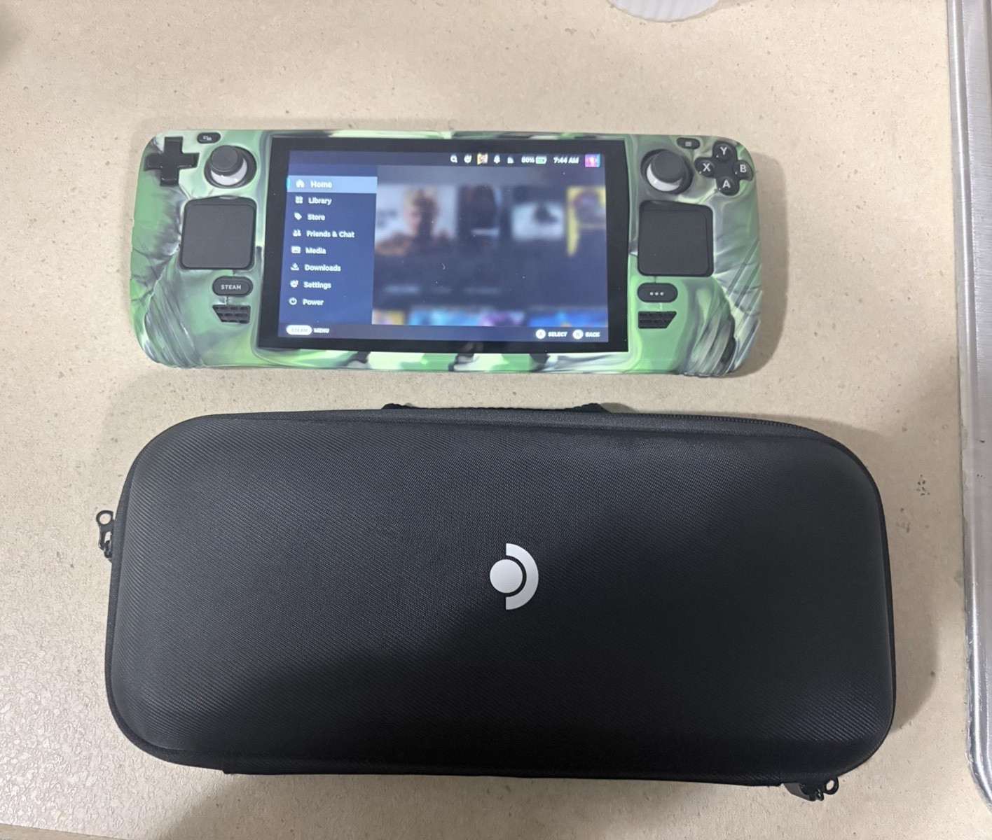 Valve Steam Deck 512GB Handheld System Green/Black w/ Carrying Case, No Charger
