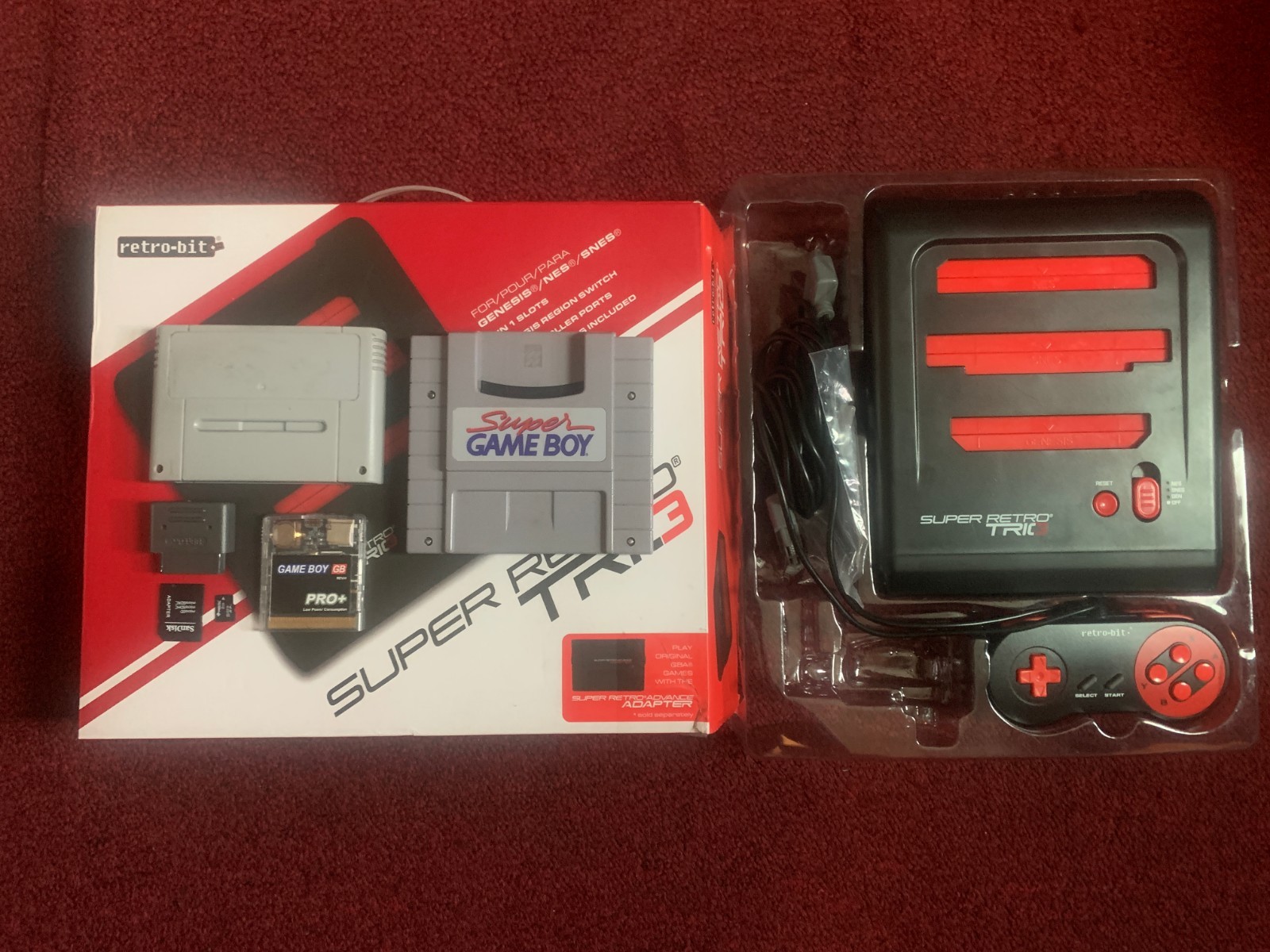 Super Retro Trio 3 In 1🔥SNES/NES/GENESIS🔥Open Box 🔥TESTED READY FOR GAMING🔥