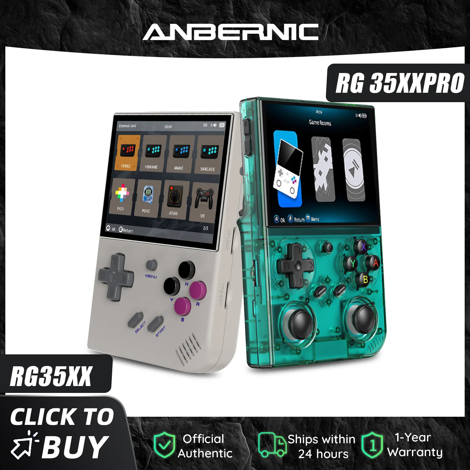 64 Bit RG 35XXPRO RG35XX plus Retro Handheld Game Player Built-In 64G TF 5K+ Cla