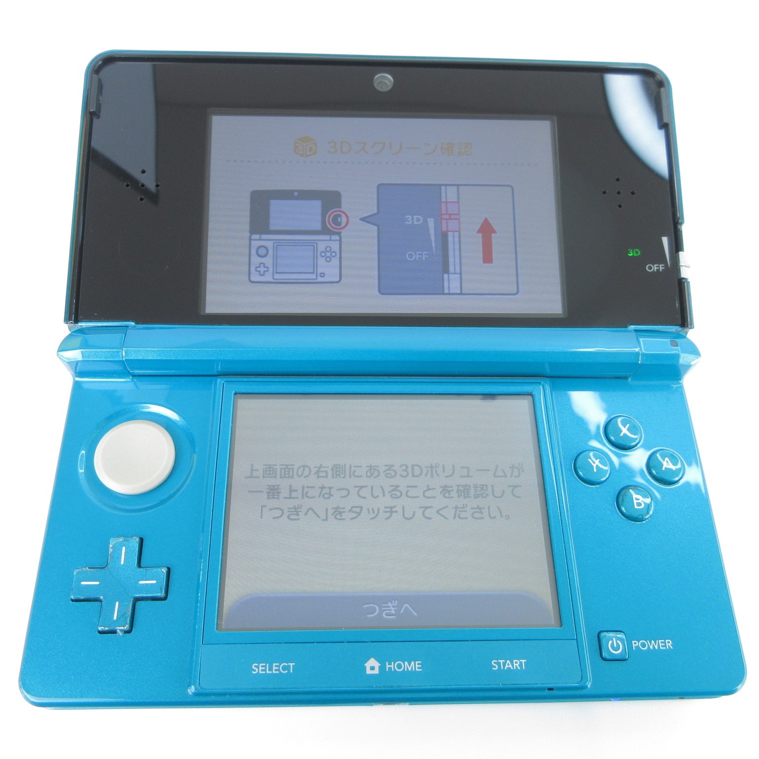 【Excellent】Nintendo 3DS Aqua Blue Console Only Japanese Edition #NET0911/02