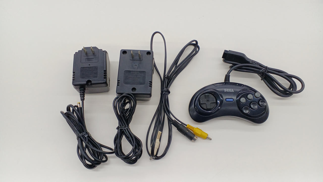 SEGA Mega Drive 2 + Mega CD 2 Black Japan NTSC System Console Only Vintage Used