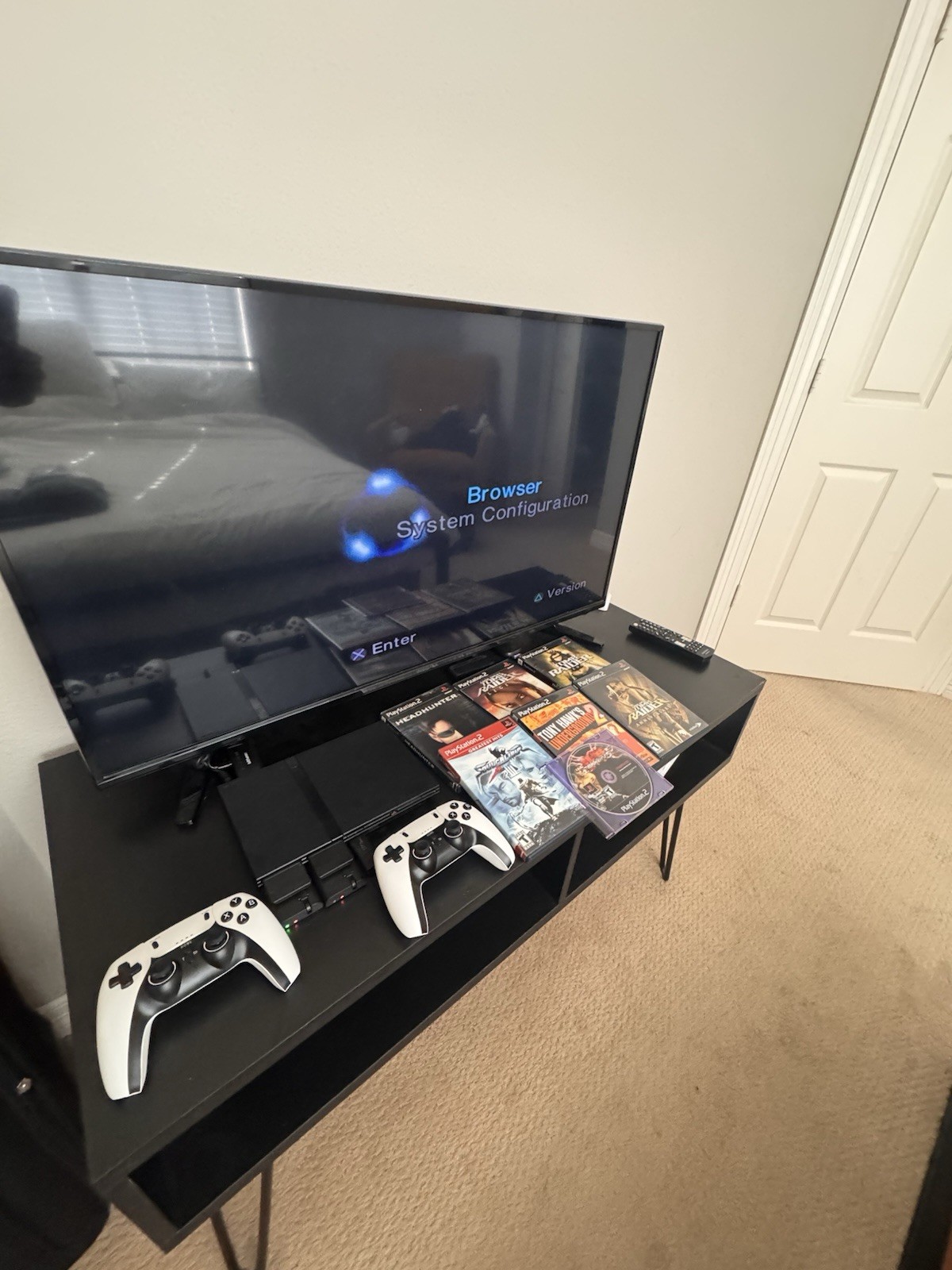 Sony PlayStation 2 Slim Black SCPH-70001 + Games and Acc Great Condition