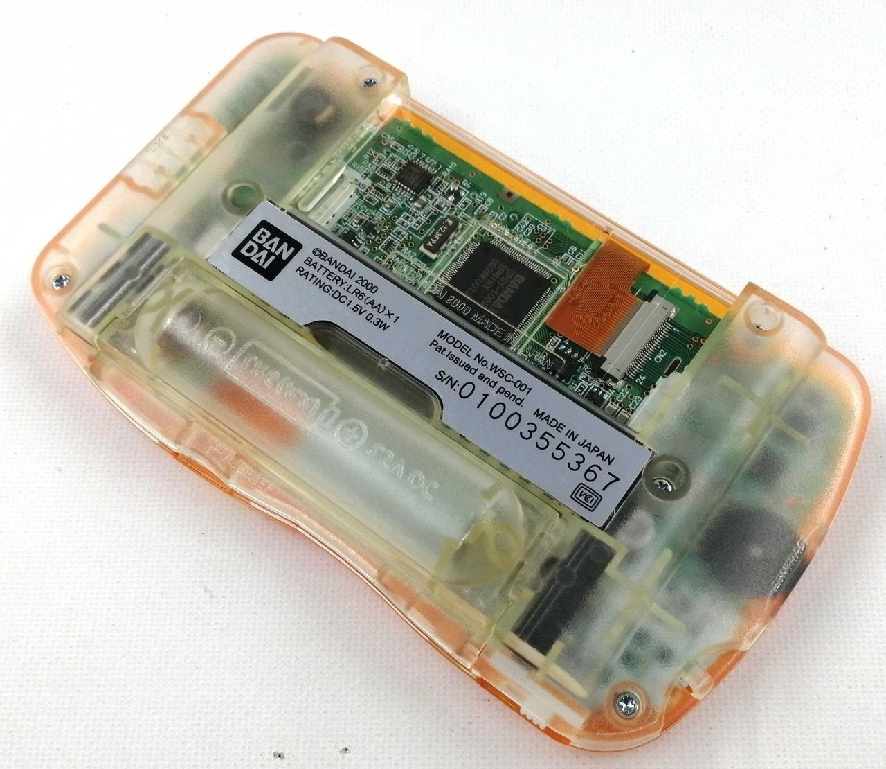 WonderSwan Color console Crystal Orange boxed Japan system -F/S