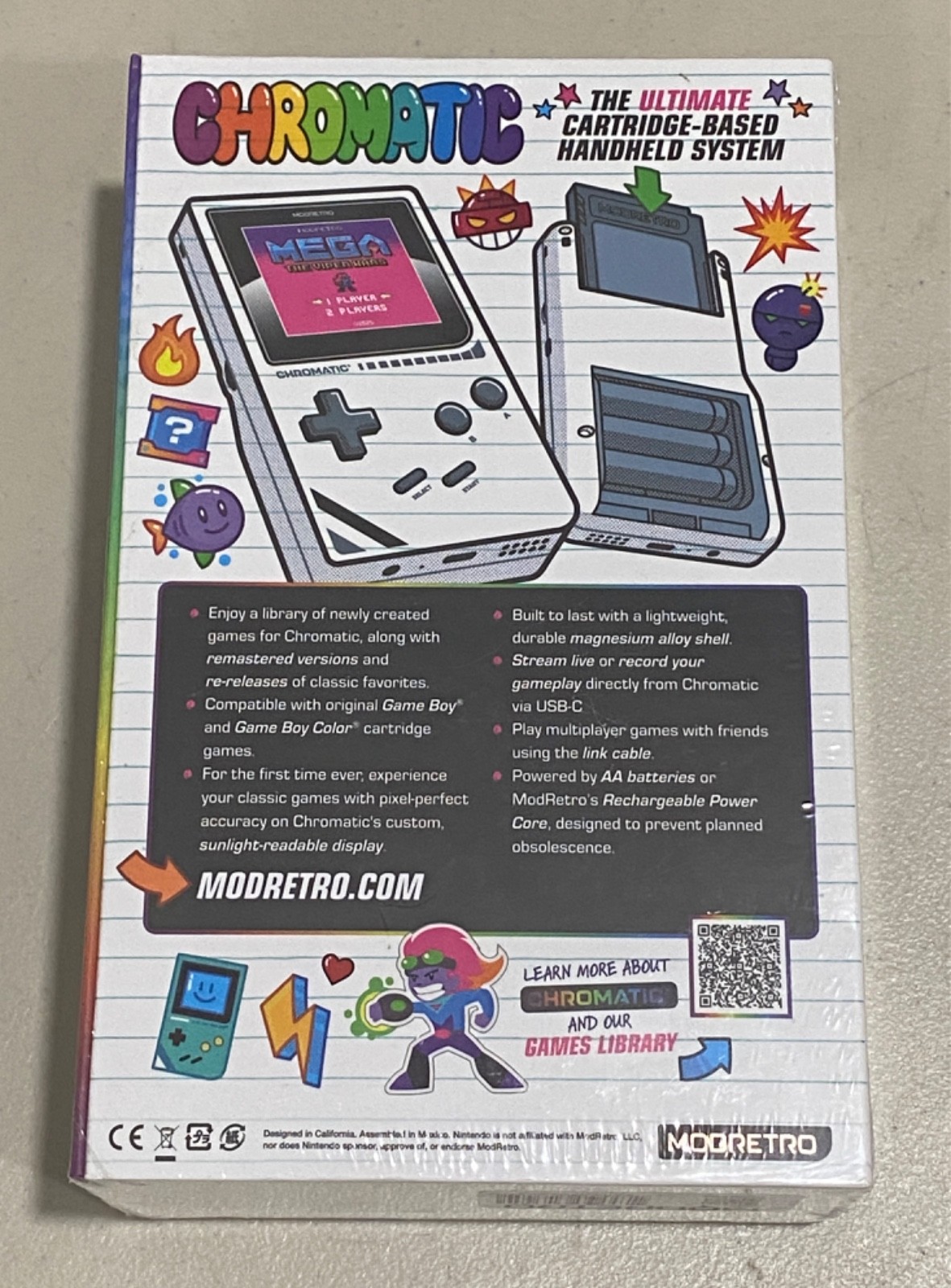 MODRETRO CHROMATIC – Chromatic Tetris – White