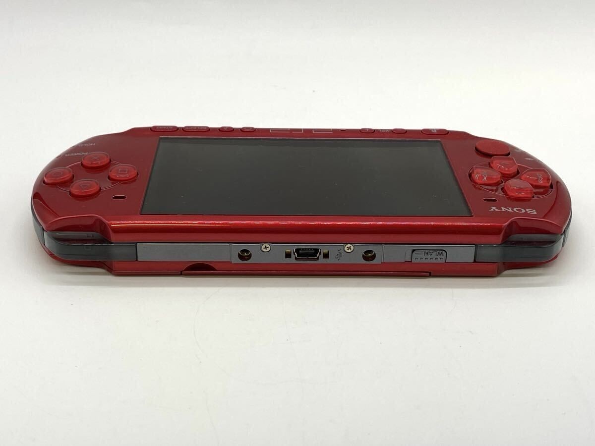 Sony PSP-3000 PSP 3000 Console Radiant Red Working English language w/Charger