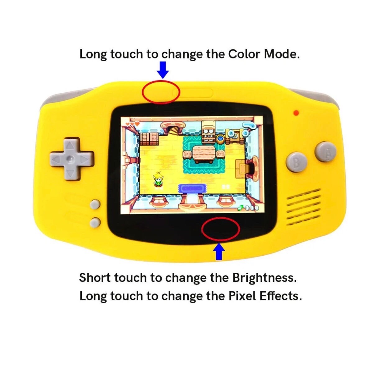 Gameboy Advance GBA Retro Handheld Console IPS V5 HD Screen, OSD Menu, USB C Mod