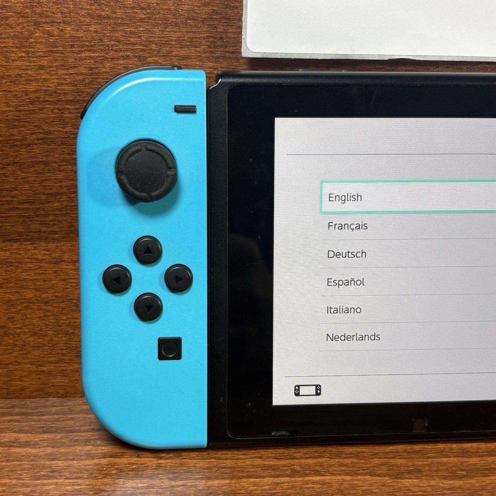 Nintendo Switch with Neon Blue & Neon Red Joy-Con | Works Perfectly | Case Inclu