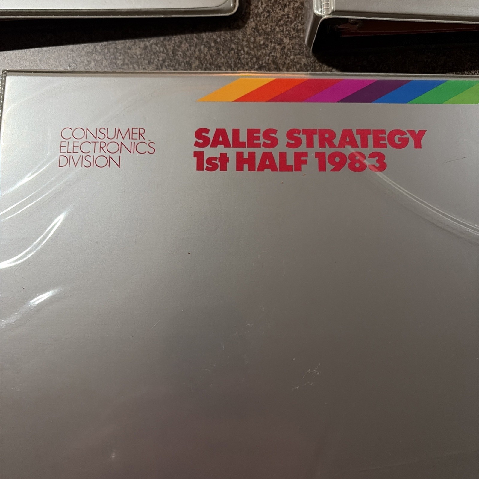 Vintage ATARI Sales Strategy 1st Half 1983 Binders