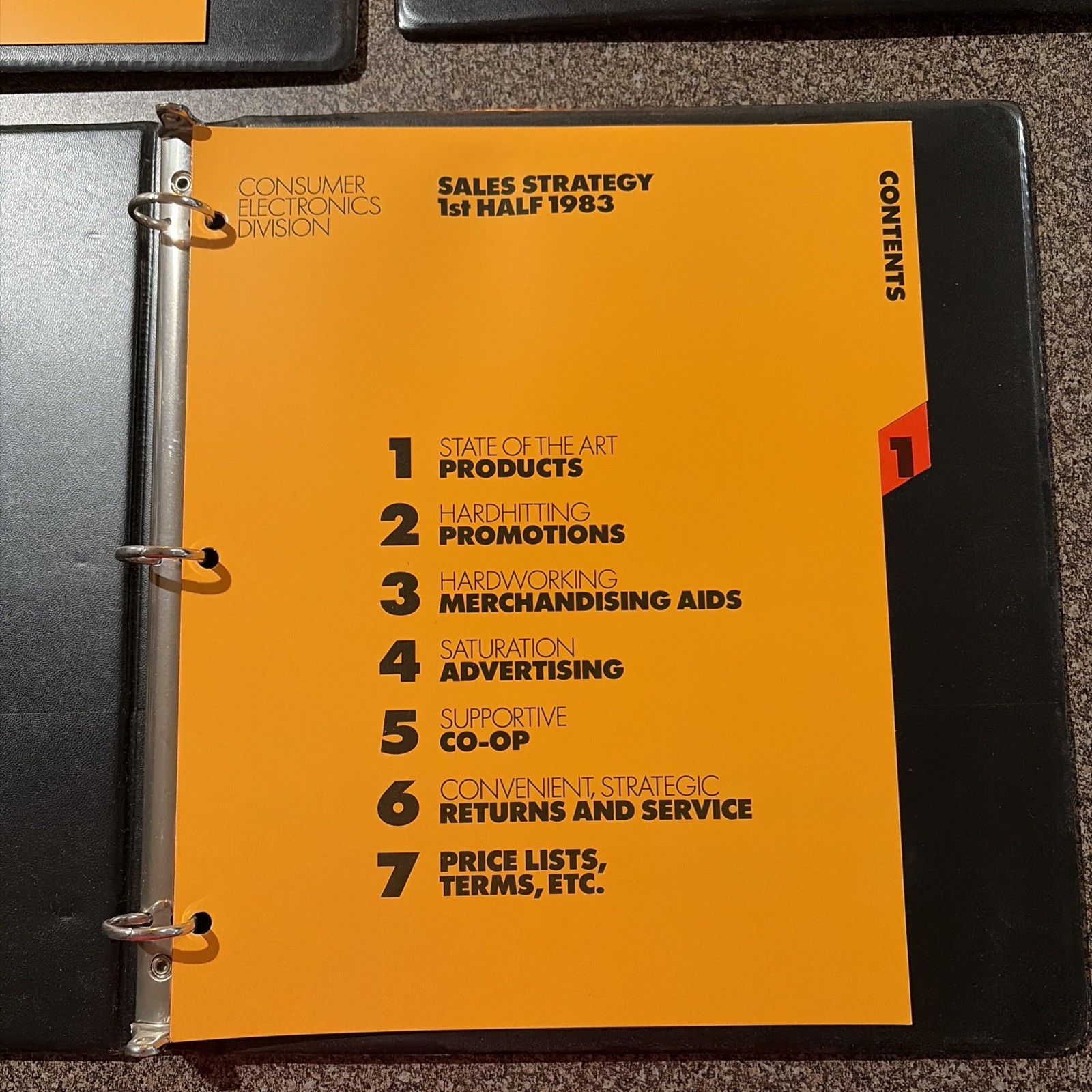 Vintage ATARI Sales Strategy 1st Half 1983 Binders