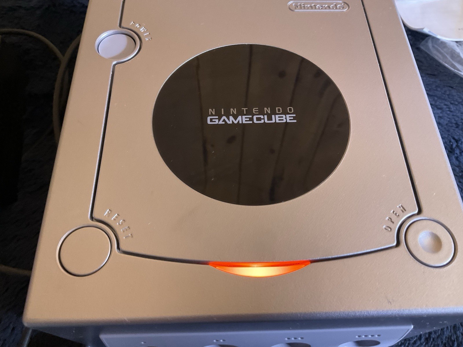 Game Cube Console-turns On UnTested Two Games And Box No Controllers Or Tv Av