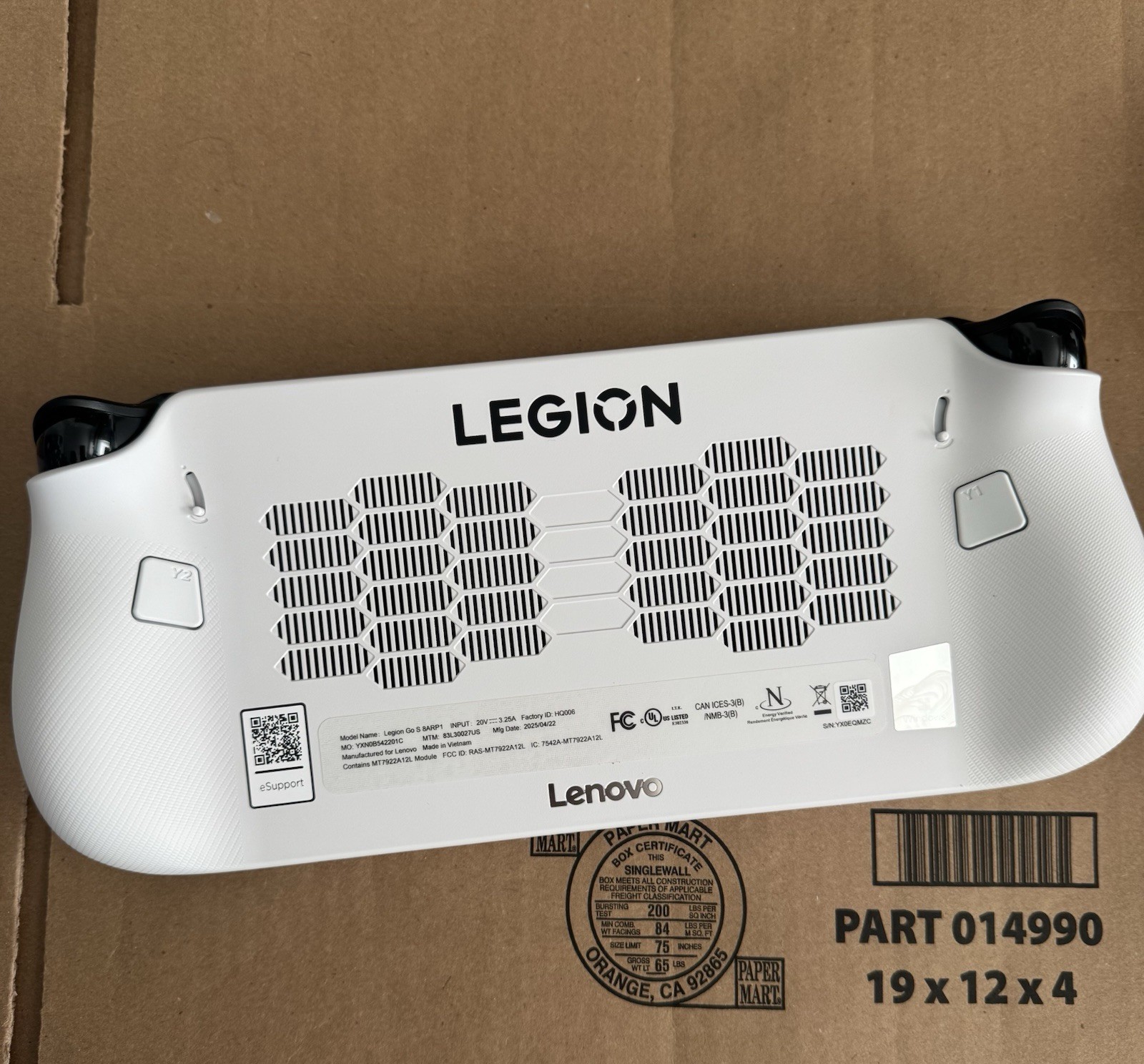 Lenovo Legion Go S 16GB 512GB 8ARP1 White NO BOX