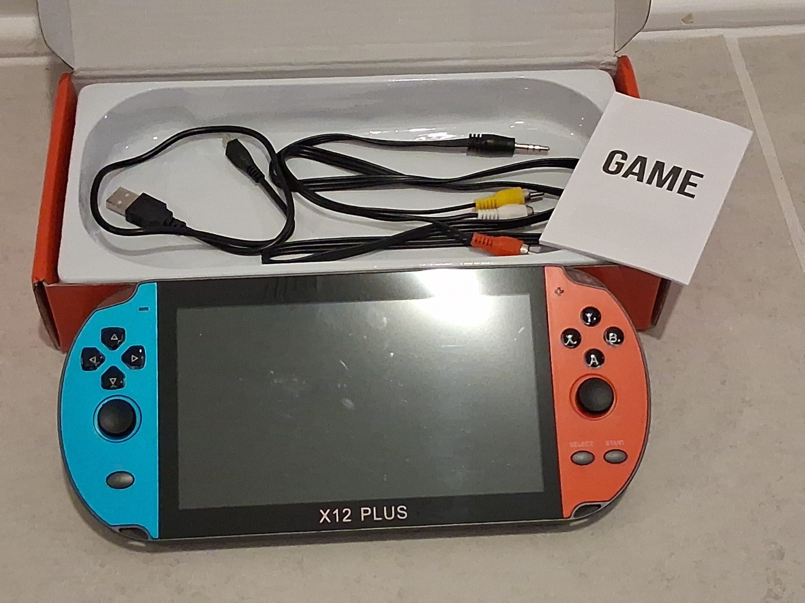 X12PLUS 7-INCH LARGE SCREEN GAME HANDHELD CONSOLE