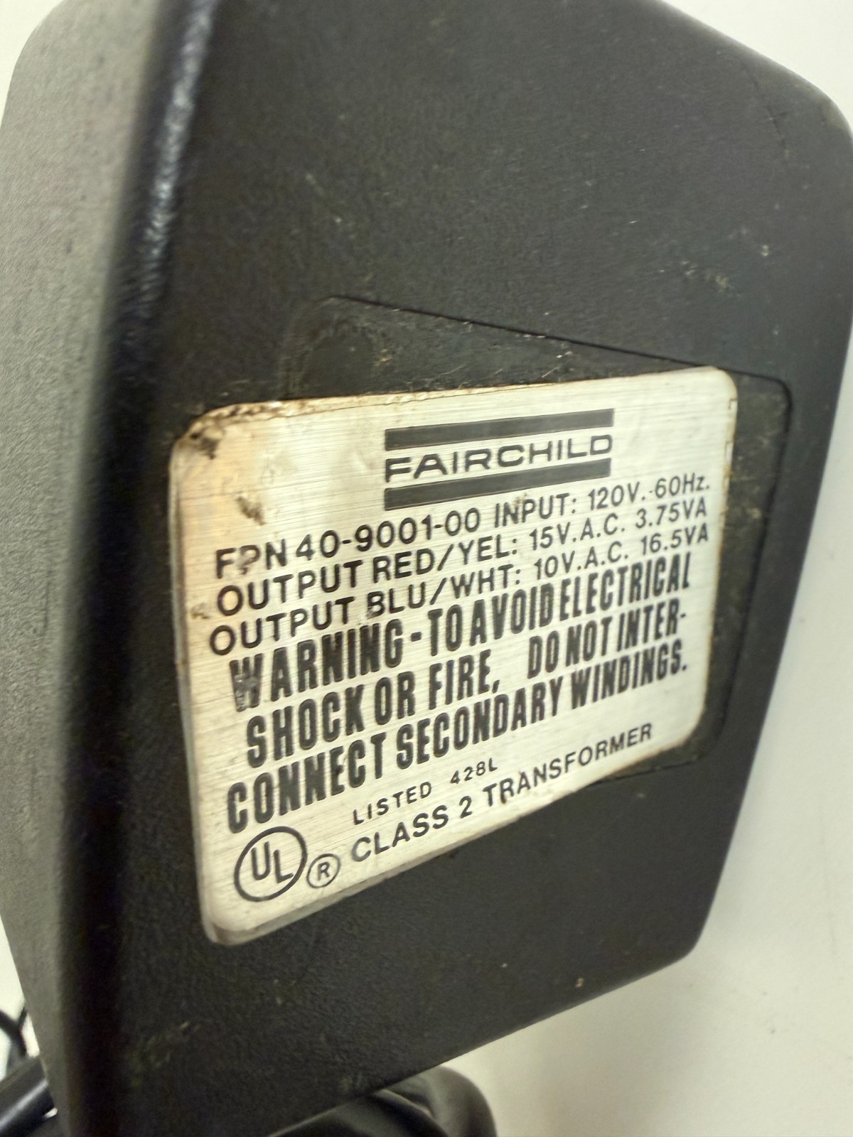 Fairchild Video Entertainment System Console w/2 Controllers & 5 Games Untested