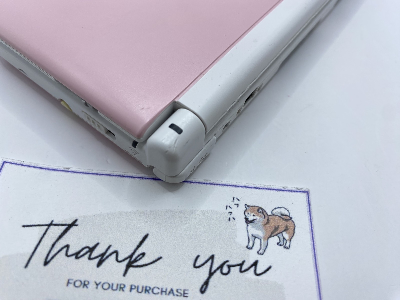 Scratched Nintendo 3DS XL LL Pink White SPR-001 Console