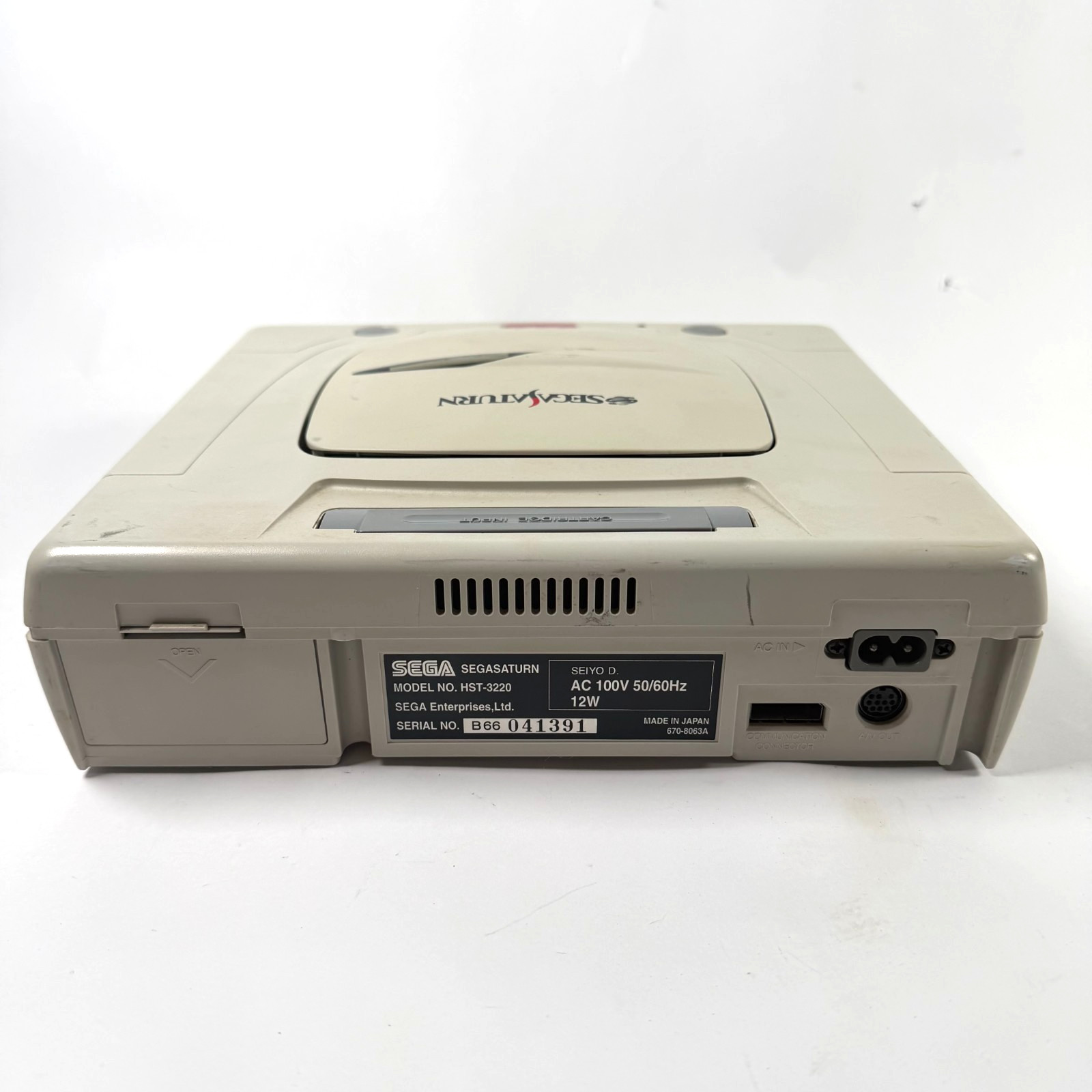 Sega Saturn Console HST-3220 White JAPANESE Tested Works *US Seller + Warranty*