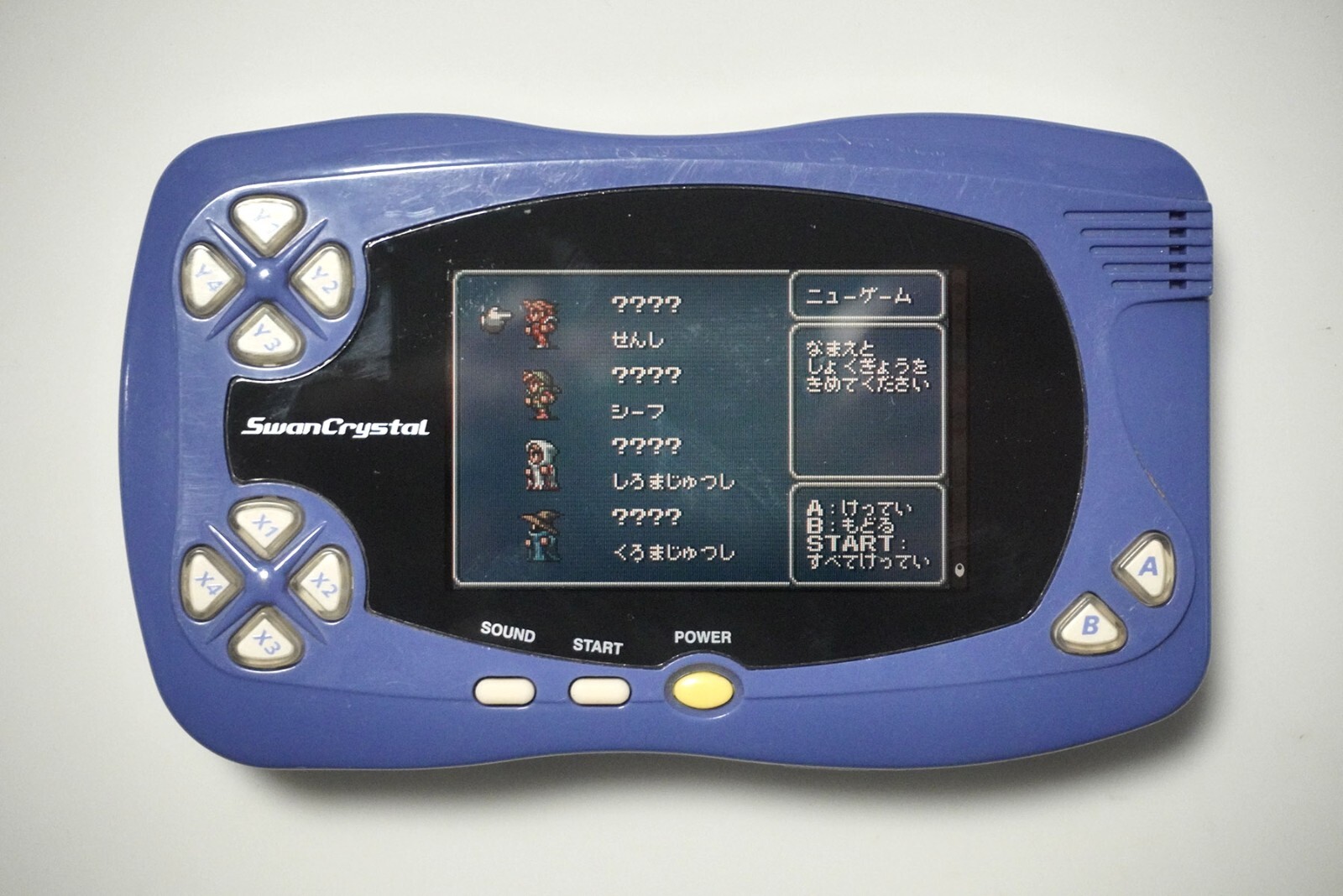 Wonder Swan Crystal handheld console blue Japan WondeSwan system US Seller