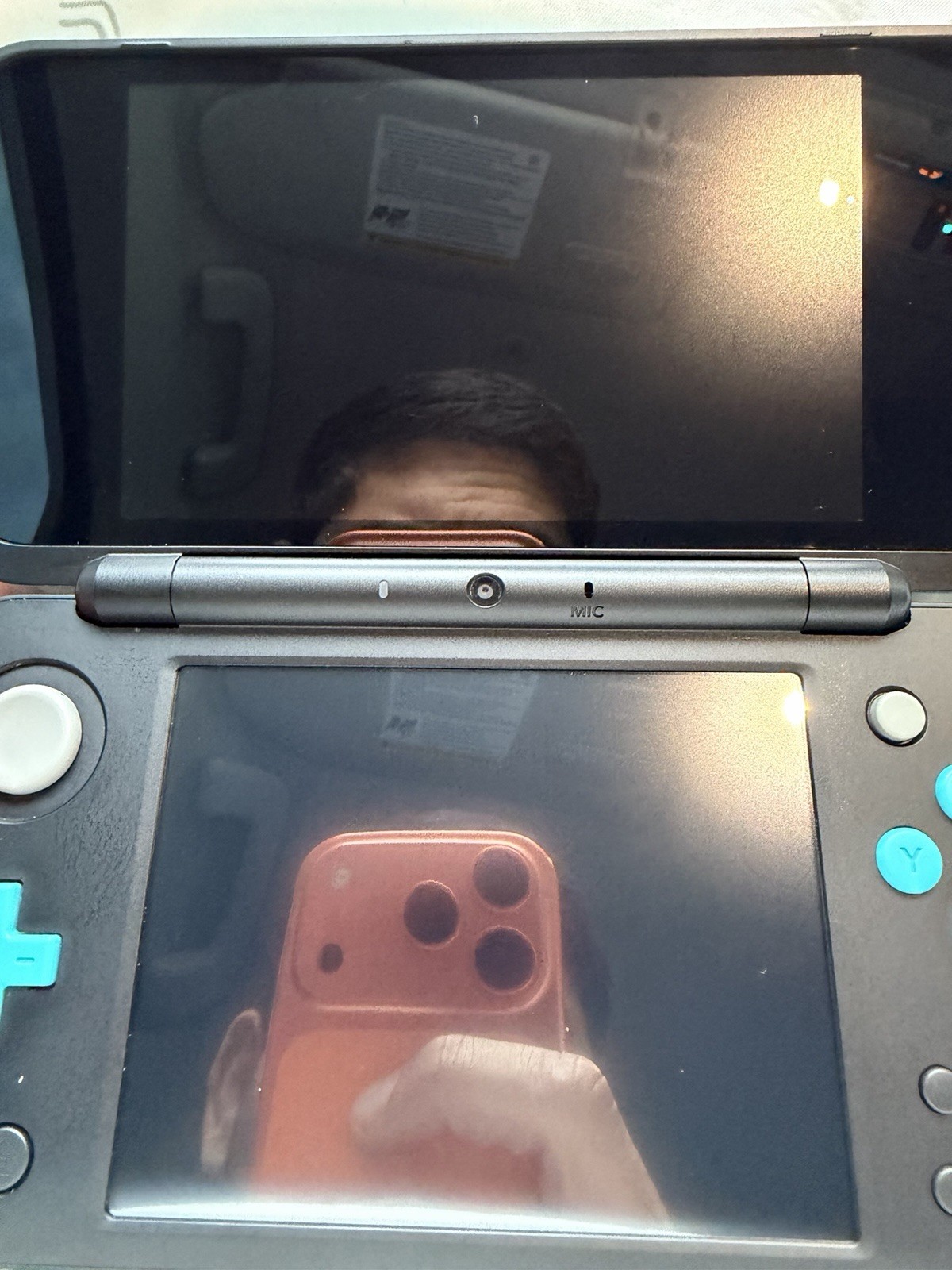 “New” Nintendo 2DS XL Black Turquoise TESTED With Stylus – CONSOLE ONLY- GREAT