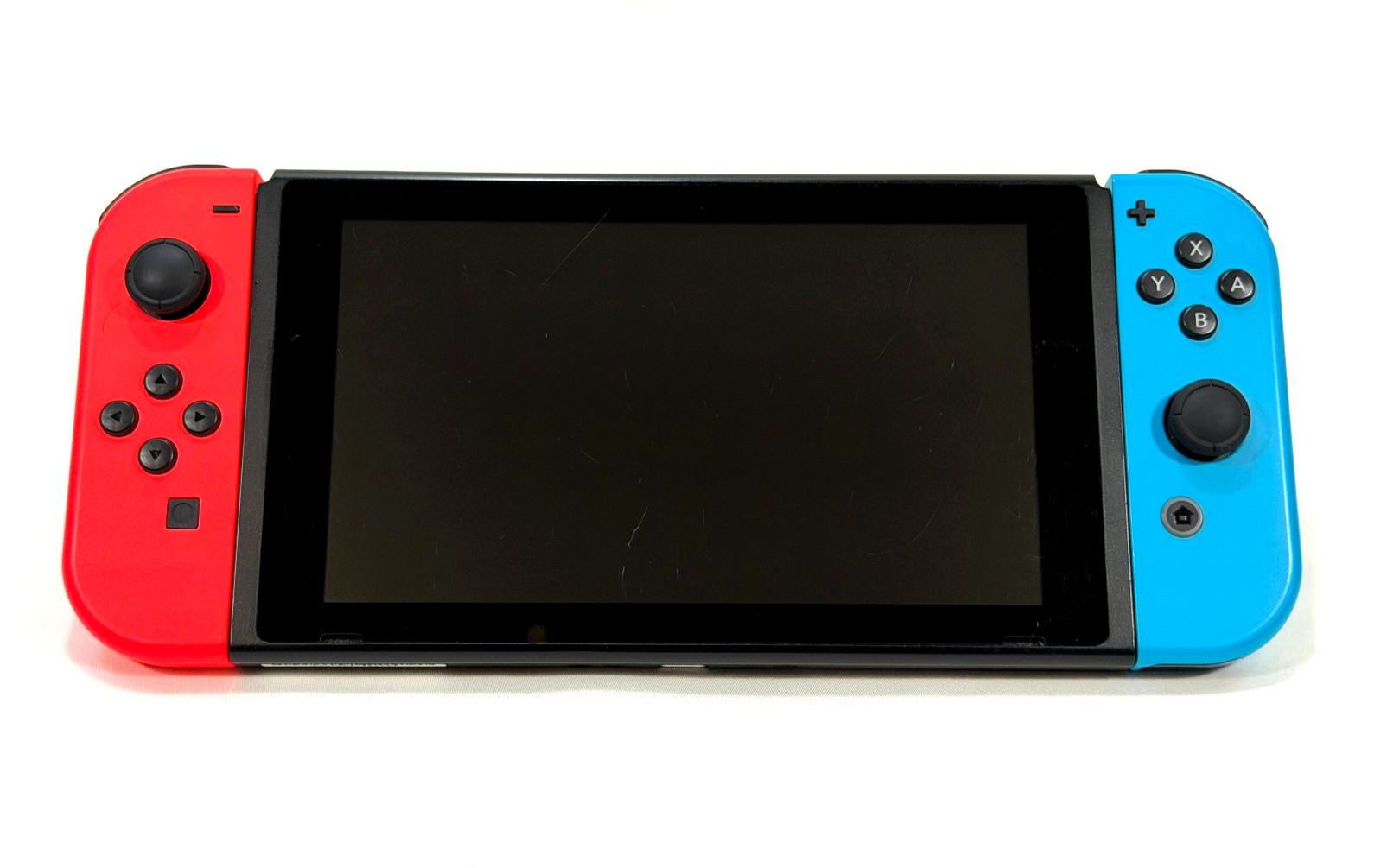 Nintendo Switch v1 Console Gaming System HAC-001 w/ Neon Red/Blue Joy-Cons