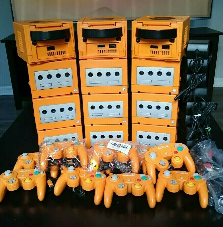 Nintendo GameCube Spice Orange Gamecube Region Switch mod. US Seller.