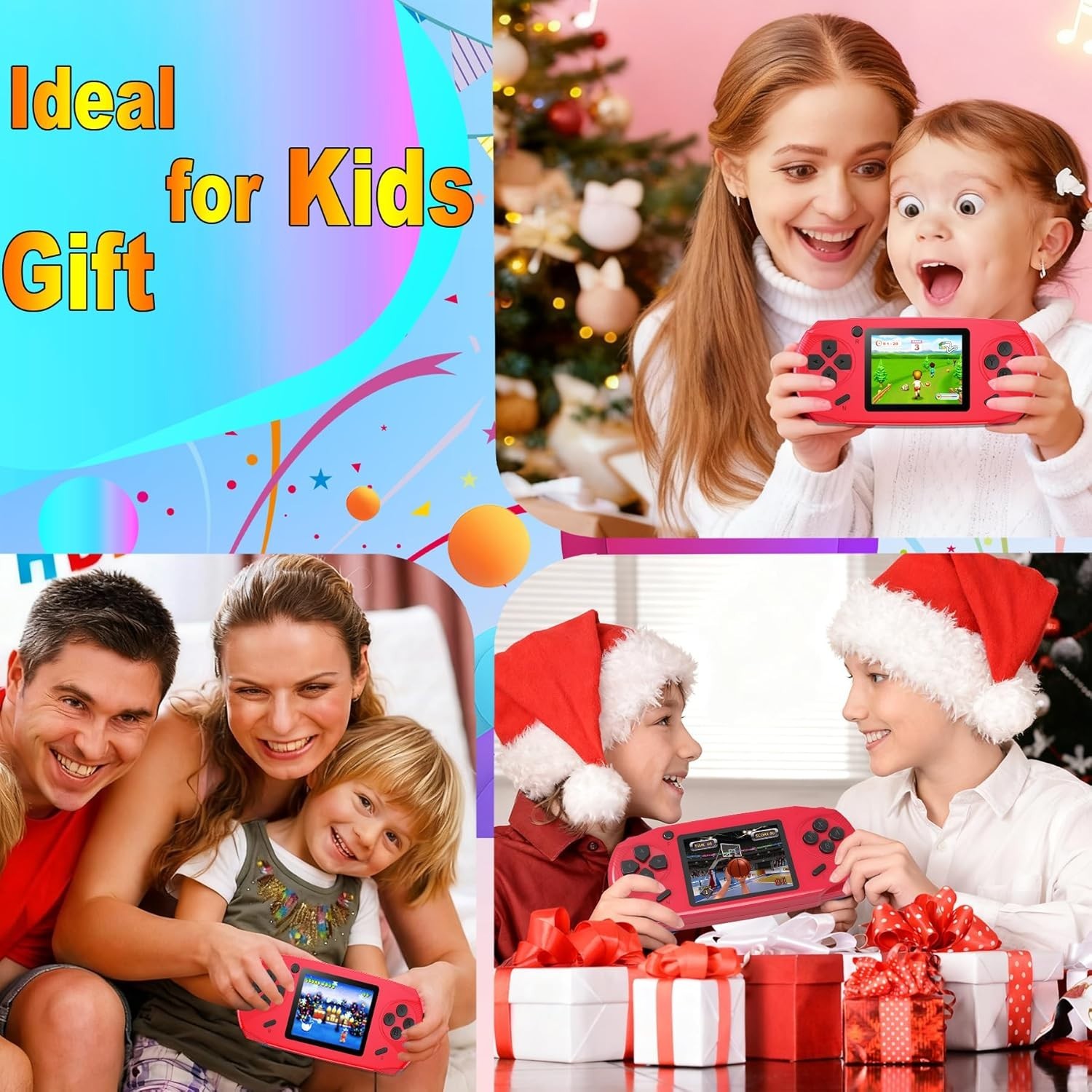 Portable 220 Retro Games Handheld Player – 3.0” Screen, Rechargeable Toy Gift
