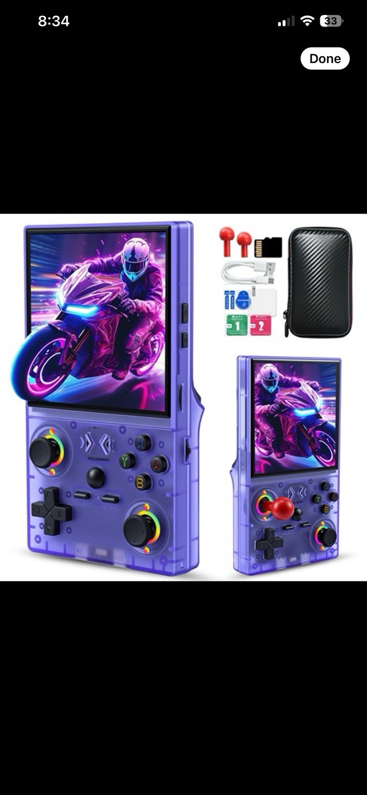 XF40V Retro Handheld Game Console with 2X Detachable Joysticks – 4.0 Inch IPS HD